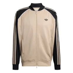 Áo Khoác Nam Adidas Track Top Loose Mesh KE0114 Màu Be/Đen Size M