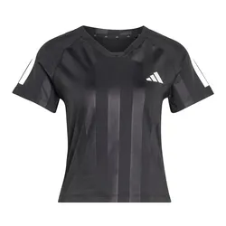 Áo Thun Nữ Adidas Hyperglam 3-Stripes Embossed T-Shirt KC7695 Màu Đen Size S