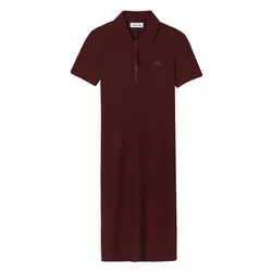Váy Polo Nữ Lacoste Kadin Slim Fit Kisa Kollu Yaka Bordo Elbise EF3442-YUP Màu Đỏ Burgundy Size 36