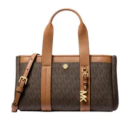 Túi Đeo Chéo Nữ Michael Kors MK Romee Extra-Small Signature Logo Crossbody Bag 32T5G1ZC1B Màu Nâu