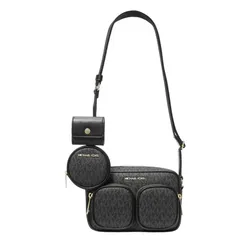 Túi Đeo Chéo Nữ Michael Kors MK Jet Set Medium Leather Crossbody Bag With Case 35S2GTTC2B1&nbsp;Màu Đen