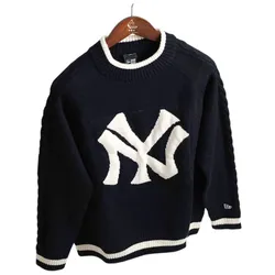 Áo Len Unisex New Era x MLB Sweater NY New York Yankees Màu Xanh Navy Size S (Form Á)