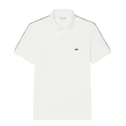 Áo Polo Nam Lacoste Regular Fit Logo Stripe PH0897 - 70V Màu Trắng Size 4