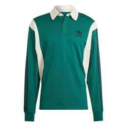 Áo Polo Dài Tay Nam Adidas Rugby Shirt IU0210 Màu Xanh Green Size XS (Form Âu)