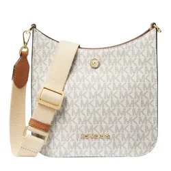 Túi Đeo Chéo Nữ Michael Kors&nbsp;MK Briley Small Logo Messenger Bag Vanilla Màu Trắng
