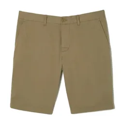 Quần Short Nam Lacoste Custom Slim Fit FH0145 - CB8 Màu Be Size 34