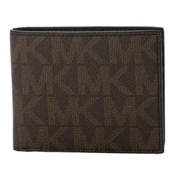 Ví Nam Michael Kors MK Monogram Slim Bi-fold Wallet 86F2SMNF5B Màu Nâu Đen