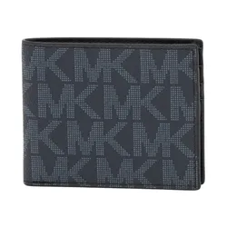 Ví Nam Michael Kors MK 86F2SMNF5B Monogram Slim Bi-fold Wallet Màu Xanh Navy
