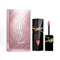 Set Son Kem Yves Saint Laurent YSL Lip The Inks Blur 202 Coral Sensation Màu Cam San Hô + Hộp quà YSL