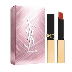 Set Son Yves Saint Laurent YSL The Slim 32 Rose Marrakech Màu Đỏ Hồng Đất + Hộp Quà YSL
