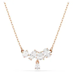 Dây Chuyền Nữ Swarovski Mesmera Necklace Mixed Cuts, White, 18K Rose Gold Finish 5747996 Màu Vàng Hồng
