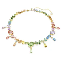Dây Chuyền Nữ Swarovski Gema Necklace Mixed Cuts, Dangling Crystals, Multicolored, 18K Gold Finish 5737443 Phối Màu
