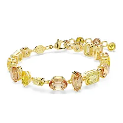 Vòng Đeo Tay Nữ Swarovski Gema Bracelet Mixed Cuts, Yellow, 18K Gold Finish 5754260 Màu Vàng