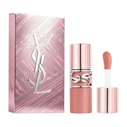Set Son Kem Yves Saint Laurent YSL Lovenude Lip Stain 01 Undressed Pink Lipstick Màu Hồng Mauve