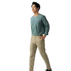 Áo Sơ Mi Nam F2 Fashion & Freedom Linen New Spirit SMM209-XL-M- 0322 Màu Xanh Size M