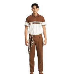 Quần Dài Linen Nam F2 Fashion & Freedom DN31-N-29-0224 Màu Nâu Size 29