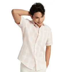 Áo Sơ Mi Nam F2 Fashion & Freedom Casual Menswear Màu Kẻ Hồng Size S