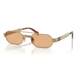 Kính Mát Unisex Miu Miu Sunglasses 0MU B52S 7OE90X Brass Orange Màu Cam Vàng