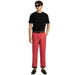 Quần Dài Nam F2 Fashion & Freedom Linen DN43-DH-30-1023 Màu Đỏ Hồng Size 30