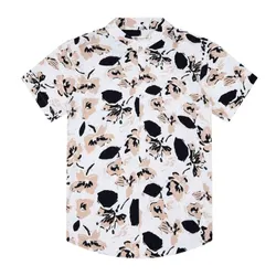 Áo Sơ Mi Nam F2 Fashion & Freedom SMMN031-NH-S-0724 Màu Nâu Hoa Size S