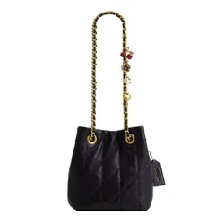Túi Đeo Chéo Nữ Coach&nbsp;Jade Drawstring Bag With Quilting CER88 Màu Đen