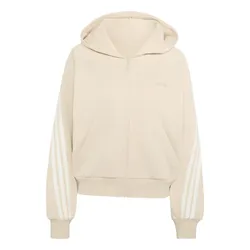 Áo Hoodie Nữ Adidas Kit 3-Stripes Full-Zip KV9880 Màu Be Size XS