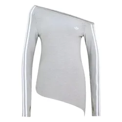 Áo Dài Tay Lệch Vai Nữ Adidas One Shoulder Asymmetric Long-Sleeve Top LE8311 Màu Xám Size S