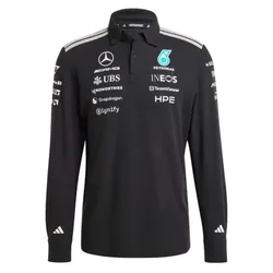 Áo Polo Dài Tay Nam Adidas Mercedes Amg Petronas Formula 1 Team Engineers KE5514 Màu Đen Size S