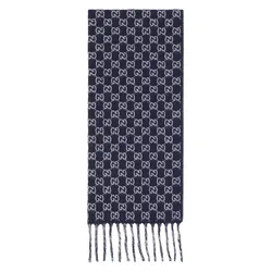 Khăn Quàng Cổ Gucci Blue Scarf Màu Xanh Navy