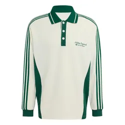 Áo Polo Dài Tay Nam Adidas Men's Long Sleeve Shirt KW5688 Màu Trắng Xanh Size XS