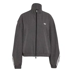 Áo Khoác Nữ Adidas Striped Track Top LD5339 Màu Xám Size XS