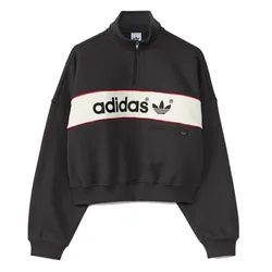 Áo Nỉ Nữ Adidas Signature NY Crewneck Sweatshirt LD1668 Warm Vanilla Màu Đen Trắng Size XS
