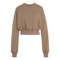 Áo Nỉ Nữ Adidas Soft Lux Oversized Sweatshirt KS5419 Màu Nâu Be Size XS
