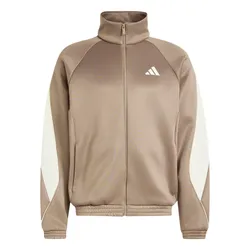 Áo Khoác Nỉ Nữ Adidas Stadium Tracktop KR7795 Khaki Six Màu Nâu Be Size XS