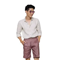 Quần Short Nam F2 Fashion & Freedom Linen SN27-T-29-0319 Màu Tím Size 29