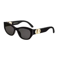Kính Mát Nữ Dior 30Montaigne B5U Black Butterfly Sunglasses Màu Đen