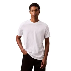 Áo Thun Nam Calvin Klein CK Liquid Touch Allover Monogram Classic T-Shirt 40BC240 - 110 Màu Trắng Size M