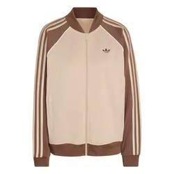 Áo Khoác Nữ Adidas SST Loose Fit Tracktop KD8825 Màu Nâu Be Size XS