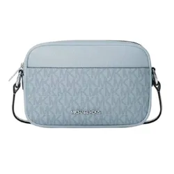 Túi Đeo Chéo Nữ Michael Kors MK&nbsp;Jet Set Travel Small Signature Logo Camera Crossbody Bag Màu Xanh Blue