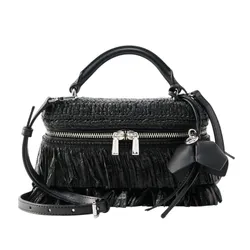 Túi Đeo Chéo Nữ Michael Kors MK Jana Extra Small Top Handle Crossbody 32S6SQ1C0W Màu Đen