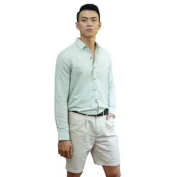 Quần Short Nam F2 Fashion & Freedom Linen SN22-XK-29-0820 Màu Be Xám Size 29