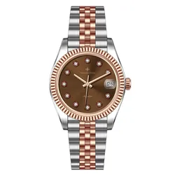 Đồng Hồ Nữ Alexander Ferros 8222D/08 Màu Bạc - Nâu