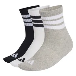 Set 3 Đôi Tất Adidas Cushioned 3-Stripes 3P Ankle Socks KC9618 Phối Màu Size S