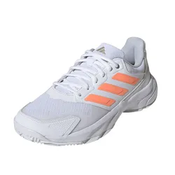 Giày Thể Thao Nữ Adidas Tennis Courtjam Control 3 JR1788 Màu Trắng/Cam Size 36 2/3