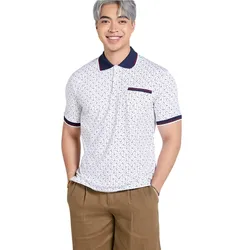 Áo Polo Nam Họa Tiết Tender Drit TC427-THT-S-0425 Màu Trắng Họa Tiết Size S