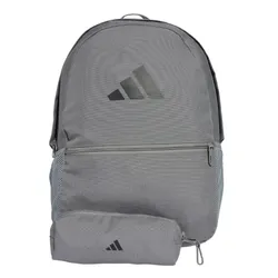 Balo Unisex Adidas Kèm Túi Đựng Bút Chì JD3092 Màu Xám