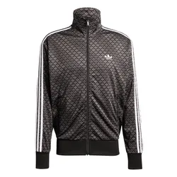Áo Khoác Nam Adidas Monogram Oversized Track Top Firebird KC9158 Màu Đen Xám Size XS