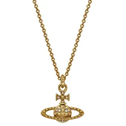 Dây Chuyền Vivienne Westwood Mayfair Bas Relief Pendant Necklace Màu Vàng Gold