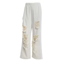 Quần Dài Nữ Adidas Originals Distressed Sweatpants KC8822 Màu Xám Trắng Size XS