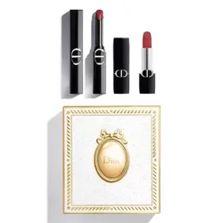 Set Son Dior Rouge Dior On Stage 425 Wild Rosewood + Velvet 720 Icone Kèm Hộp Quà